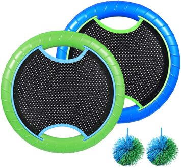 Vorcool Slap Hand Trampoline Super Disc Flying Disk Bounce Game Met Rubberband Bouncy (Willekeurige Kleur)