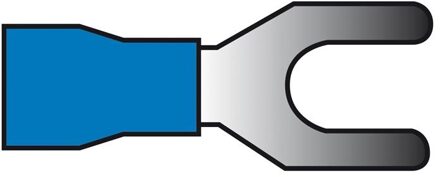 Vorktong Kabelschoen 664 Blauw Ø 4.3mm 10 Stuks