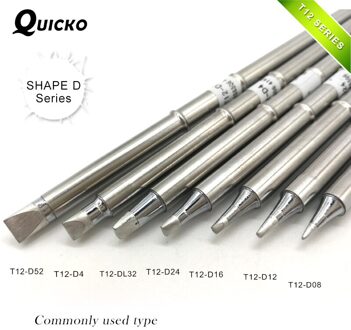 Vorm D Serie T12-D52 D4 T12-DL32 D24 D16 T12-D12 D08 T12 Serie Iron Tip Voor FX951 Stc En STM32 Oled solderen