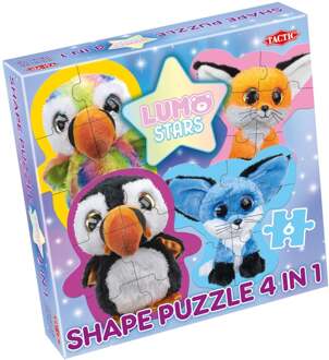vormenpuzzel 4-in-1 Lumo Stars 6 stukjes P&F
