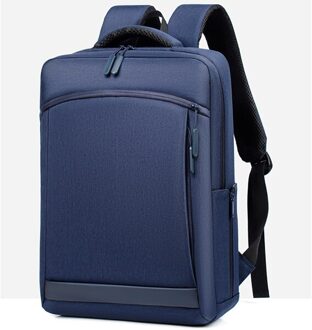 Vormor Laptop Rugzak Vrouwen Anti-Diefstal Waterdichte School Rugzakken Usb Opladen Business Mannen Reistas Blauw
