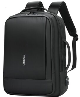Vormor Mode Mannen Rugzak Waterdicht 14 15.6 Inch Laptop Rugzakken Zakelijke Usb Opladen Mannelijke Reistas