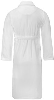 Vossen Fluwelen ochtendjas voor volwassenen Wit - S