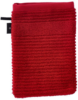 Vossen Morgen badstof washandschoen - maat One size Rood