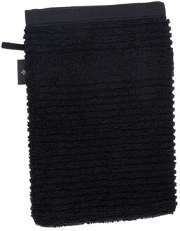 Vossen Morgen badstof washandschoen - maat One size Zwart
