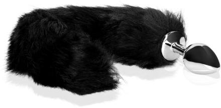 Vossenstaart met metalen buttplug