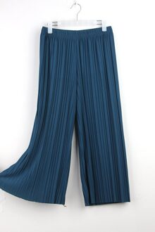 Vouw Geplooide Broek Vrouwen Broek Voor Vrouwen Bottoms Lente Zomer Casual Broek Midden Taille Wijde Pijpen Broek Vrouwelijke Pantalon mujer jeans blauw