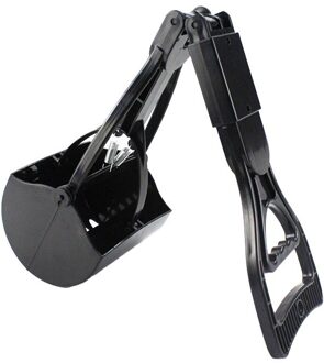 Vouw Handvat Wc Picker Voor Outdoor Hond En Kattenbakvulling Pick Up Met Hoge Sterkte Materiaal En Duurzaam Schoonmaak supply zwart