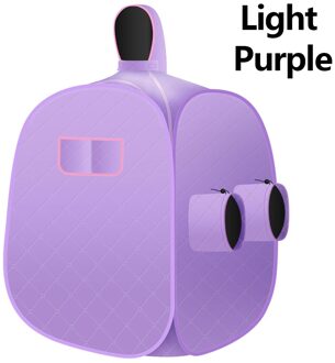 Vouw Sauna Generator Cabine Stoomboot Machine 220V Voor Sauna Spa Groter Tent Draagbare Stoom Bad Afvallen Detox Therapie stoom licht paars