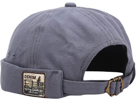 Vouw Skullcap Retro Mannen Sailor Cap Vrouwen Warm Rolde Manchet Emmer Cap Brimless Hoed Verstelbare Muts Motorkap Mutsen BU