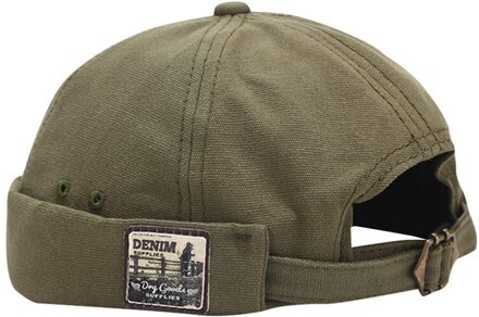 Vouw Skullcap Retro Mannen Sailor Cap Vrouwen Warm Rolde Manchet Emmer Cap Brimless Hoed Verstelbare Muts Motorkap Mutsen GN