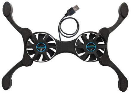 Vouw-Staat Usb Kleine Ventilator Laptop Cooling Pad Stille Fans 2 Stuks Mini Octopus Vouw Notebook Cooler Voor 7 "-15" Inch Laptop Pc Koellichaam
