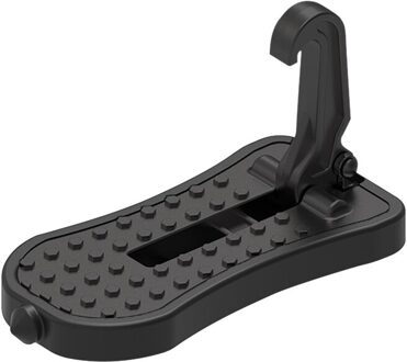 Vouwen Auto Deur Stap Universele Klink Haak Stap Mini Extra Voetpedaal Aluminium Veiligheid Hamer Voor Jeep Auto Accessoires zwart