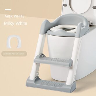 Vouwen Baby Potty Seat Urinoir Rugleuning Training Stoel Met Stap Kruk Ladder Voor Baby Peuters Jongens Meisjes Veilig Wc Potties geel