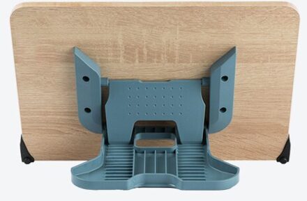 Vouwen Boekensteun Stand 13 Kraampjes Draagbare Bureau Leesboek Stand Beugel Boeken Muziek Score Recept Tablet Plank Houder Organizer blauw M