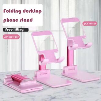 Vouwen Desktop Telefoon Stand,Mini Opvouwbare Draagbare Verdikking Tekening 、 Schilderen Referentie Ondersteuning Girl poeder