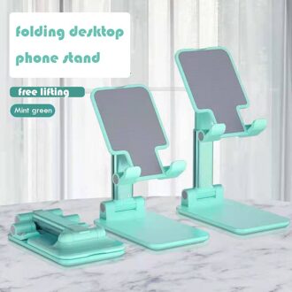 Vouwen Desktop Telefoon Stand,Mini Opvouwbare Draagbare Verdikking Tekening 、 Schilderen Referentie Ondersteuning munt groen