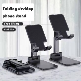 Vouwen Desktop Telefoon Stand,Mini Opvouwbare Draagbare Verdikking Tekening 、 Schilderen Referentie Ondersteuning zwart blauw