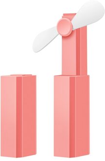 Vouwen Fan Draagbare Usb Oplaadbare Voeding Laag Geluidsniveau Stille Elektrische Ventilator Geschikt Voor Outdoor Office Familie Reizen Roze
