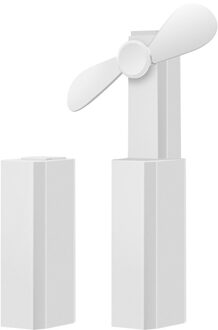 Vouwen Fan Draagbare Usb Oplaadbare Voeding Laag Geluidsniveau Stille Elektrische Ventilator Geschikt Voor Outdoor Office Familie Reizen wit