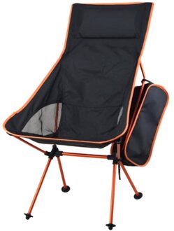 Vouwen Hoge Rug Maan Stoel Met Draagtas, Voor Strand Vissen oranje