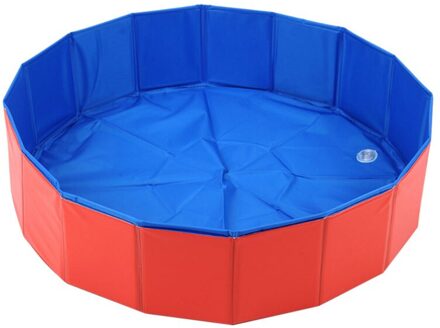 Vouwen Huisdier Grooming Bad Zwembad Grote Bad Hond Wassen Zwembad Zwembad Rode Pvc Composiet Doek Huisdier Producten S/L B / S