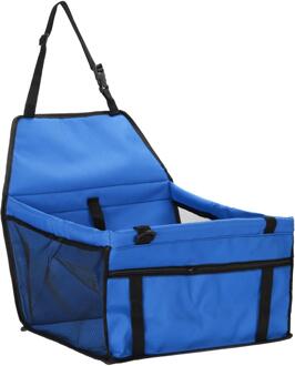 Vouwen Huisdier Mat Veilig & Soft Autostoel Voor Honden En Katten Oxford Doek Kat En Hond Seat Te installeren & Opvouwbare Kleine Huisdier Geschikt blauw