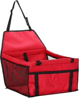Vouwen Huisdier Mat Veilig & Soft Autostoel Voor Honden En Katten Oxford Doek Kat En Hond Seat Te installeren & Opvouwbare Kleine Huisdier Geschikt rood