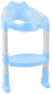 Vouwen Kinderpotje Zuigeling Kids Wc Training Seat Met Veilig Verstelbare Ladder Hoogte Draagbare Urinoir Potje Toilet Seat voor Kid E1 nee Cushion