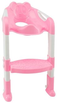 Vouwen Kinderpotje Zuigeling Kids Wc Training Seat Met Veilig Verstelbare Ladder Hoogte Draagbare Urinoir Potje Toilet Seat voor Kid E2 nee Cushion
