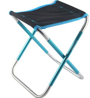 Vouwen Kleine Kruk Bankje Kruk Draagbare Outdoor Merrie Ultra Licht Metro Reizen Picknick Camping Vissen Stoel Opvouwbare lucht blauw