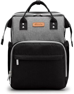 Vouwen Mummie Zak Multifunctionele Mode Mummie Zak Vouwen Bed Pakket Moeders Tas heet Sales Greyish zwart