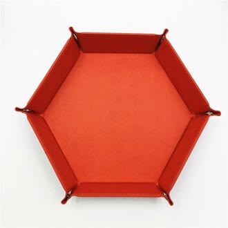 Vouwen Opbergvak Creatieve Pu Lederen Kantoor Trinket Telefoon Sleutel Portemonnee Desktop Opslag Diversen Box Bakken Accessoires A6