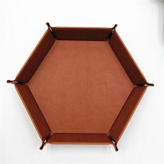 Vouwen Opbergvak Creatieve Pu Lederen Kantoor Trinket Telefoon Sleutel Portemonnee Desktop Opslag Diversen Box Bakken Accessoires D6