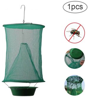 Vouwen Opknoping Groene Fly Trap # Groene Netto + Pot (Zonder Aas) 1 stk