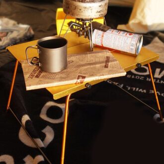 Vouwen Picknicktafel, outdoor Eettafels Met Carry Tasje Voor Camping/Banket/Picknick Party/Tuin Bbq gouden