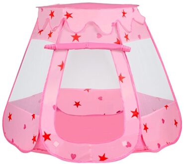 Vouwen Prinses Prince Castle Kids Tent Kids Oceaan Bal Pit Pool Speelgoed Outdoor En Indoor Baby Speelgoed Tenten Baby Meisjes fairy Huis roze Tent