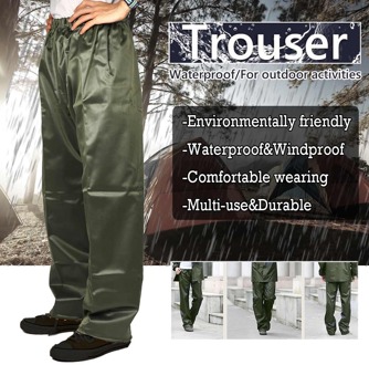 Vouwen Regendicht Broek Over Broek Vrouwen Mannen Waterdicht Winddicht Elastische Taille Regenbroek Voor Fietsen Camping Wandelen