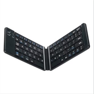Vouwen Touch Bluetooth Toetsenbord Drievoudige Ultra-Dunne Bluetooth Toetsenbord Ipad Tablet Toetsenbord zwart