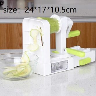 Vouwen Veggie Pasta Slicer Blade Groente Spiralizer Met Roterende Spaghetti Aardappel Spiraal Snijder Noedels Keuken Gadgets Tool 1
