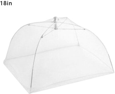 Vouwen Voedsel Mesh Cover Tent Thuis Eettafel Aanrecht Maaltijd Groente Fruit Paraplu Ademend Insect-Proof Voedsel Deksel 18 duim
