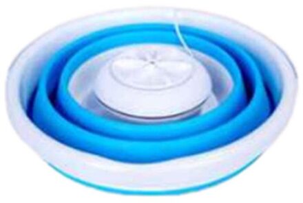 Vouwen Wasmachine Ultrasone Turbo Mini Wasmachine Mini Sokken En Panties Reiniging Artefact Blauw
