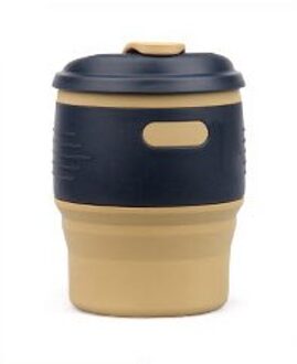 Vouwen Water Container Siliconen Koffiekopje Multifunctionele Grote Size Thee Cup Keuken Benodigdheden Isolatie Outdoor Drinkbekers geel