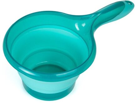 Vouwen Water Pollepel Inklapbare Lepel Keuken Badkamer Scoop Bad Douche Wassen B1 blauw