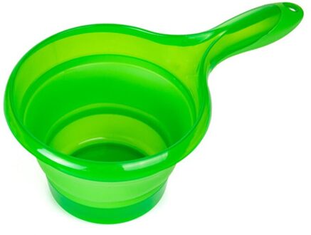 Vouwen Water Pollepel Inklapbare Lepel Keuken Badkamer Scoop Bad Douche Wassen Beste Prijs groen