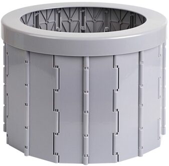 Vouwen Wc Vouwen Commode Toiletbril Volwassen Draagbare Toilet Seat Outdoor Reizen Camping Auto Vouwen Potje Wc Levert grijs