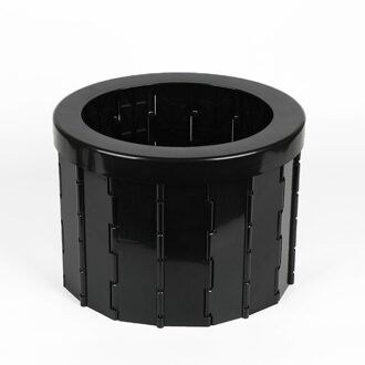 Vouwen Wc Vouwen Commode Toiletbril Volwassen Draagbare Toilet Seat Outdoor Reizen Camping Auto Vouwen Potje Wc Levert zwart