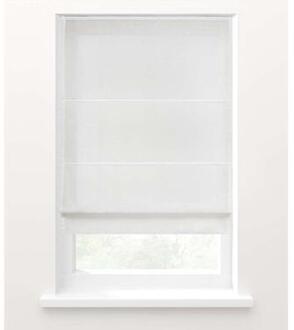 vouwgordijn lichtdoorlatend wit - 120x180 cm - Leen Bakker - 180 x 120