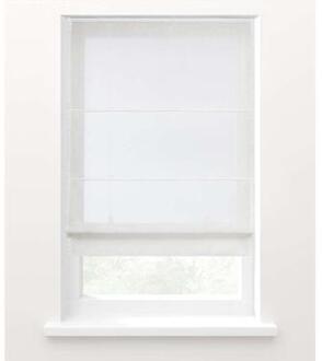 vouwgordijn transparant wit - 100x180 cm - Leen Bakker - 180 x 100