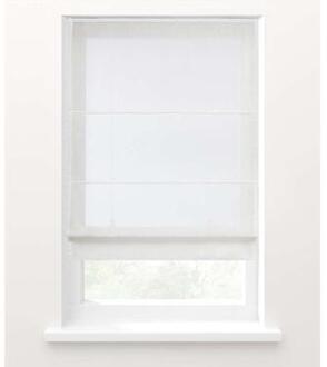 vouwgordijn transparant wit - 60x180 cm - Leen Bakker - 180 x 60